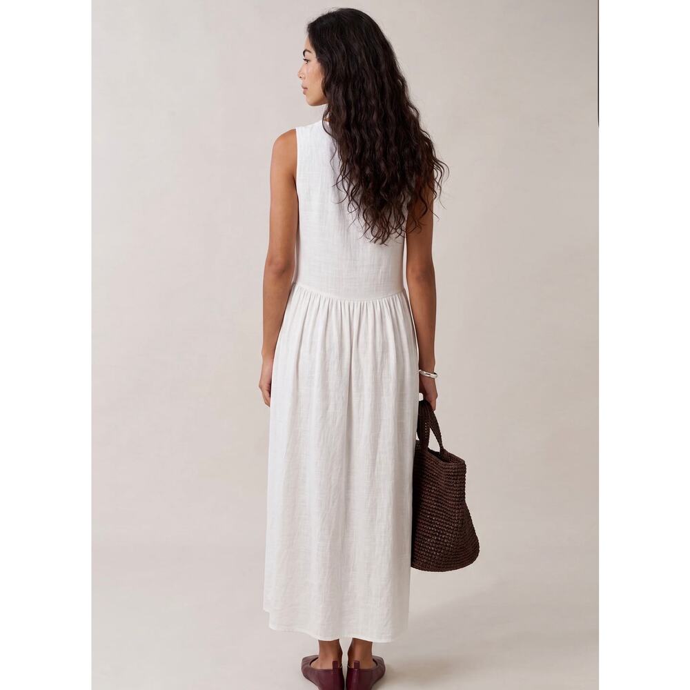 New caara Eileen Cotton gauze Dress white $172 Sz small - Picture 2 of 5